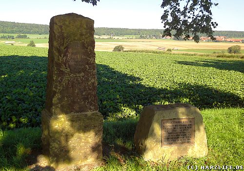 Der Gedenkstein f&uuml;r Freiherrn von Fuchs von Bimbach