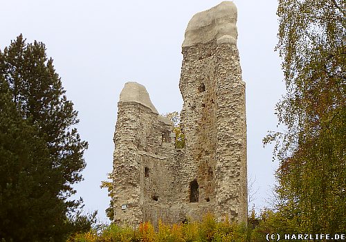 Der Bergfried der Burgruine in Osterode Alte Burg in Osterode - Der Bergfried