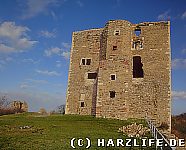 Auf dem Areal der Burgruine
