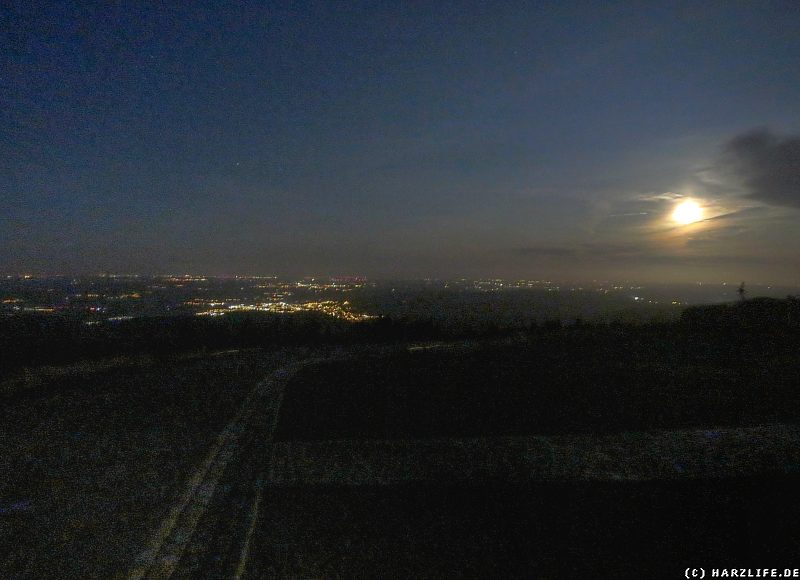 Der Brockengipfel bei Nacht