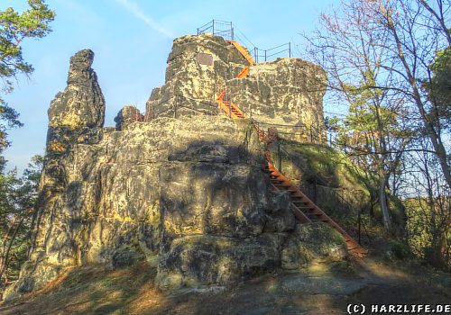 Der Gläserne Mönch in den Thekenbergen bei Halberstadt