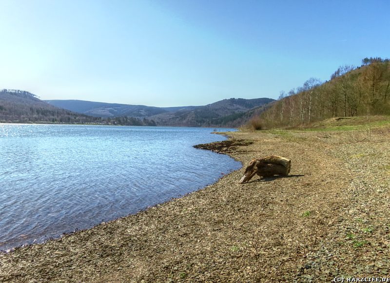 Strand am Westufer des Innerstestausees