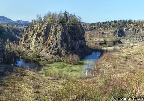 Blick in den ehemaligen Steinbruch