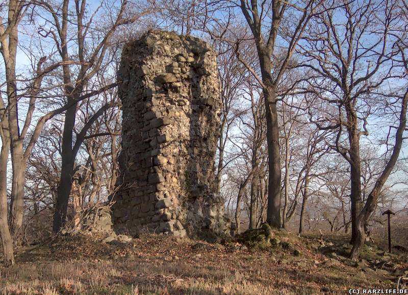 Der massive Bergfried der Lauenburg