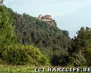 Blick von Osten auf die Burgruine Regenstein