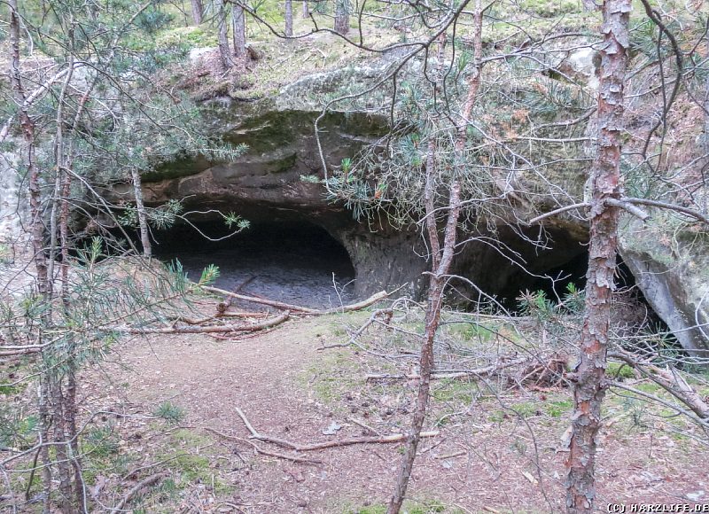 Eine Höhle im Sandstein