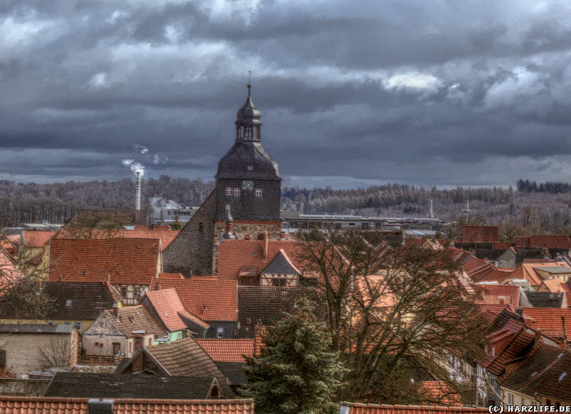 Aussicht vom Ehrenberg auf Harzgerode