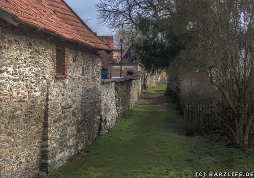 Die Stadtmauer von Harzgerode