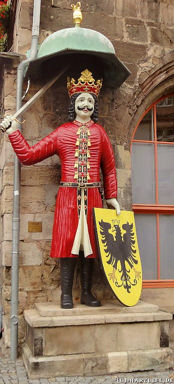 Der Roland vor dem Alten Rathaus von Nordhausen