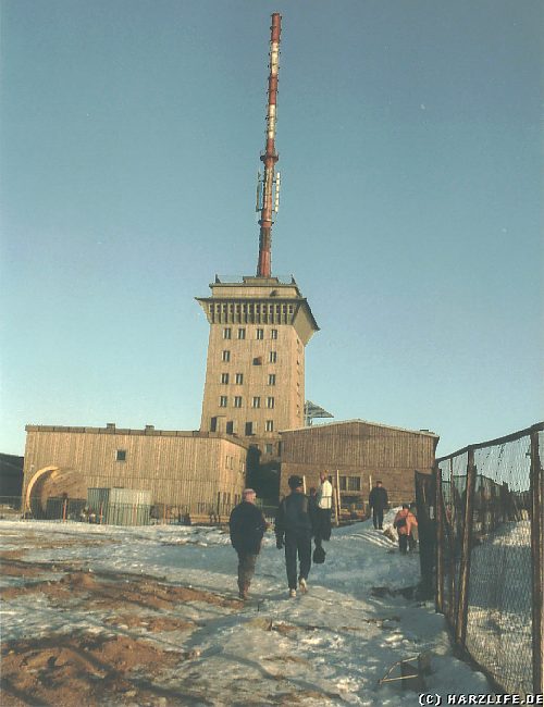 Der Brockengipfel Anfang der 90er Jahre