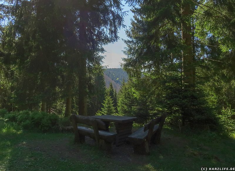 Der Rastplatz an der Sarghaihütte