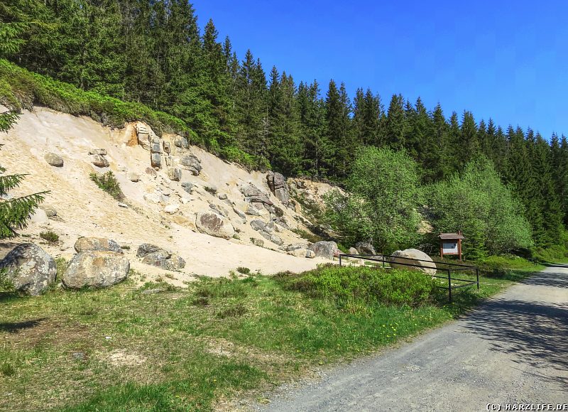 Eine ehemalige Sandgrube am Rehberger Graben