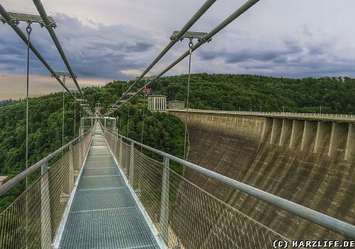 Auf der Hängebrücke