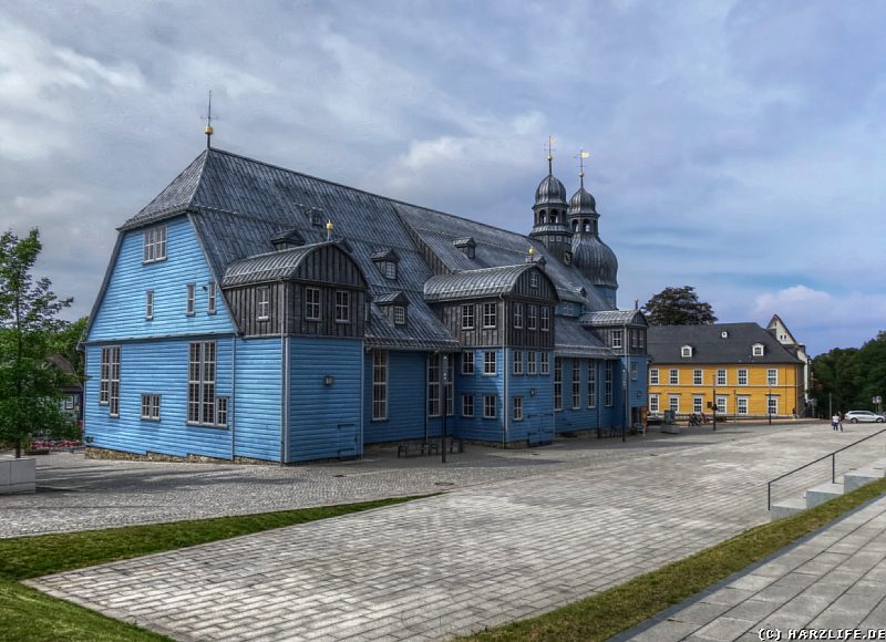 Nordostansicht der sanierten Marktkirche zu Clausthal