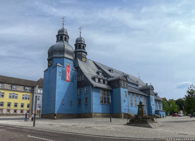 Südwestansicht der sanierten Clausthaler Marktkirche