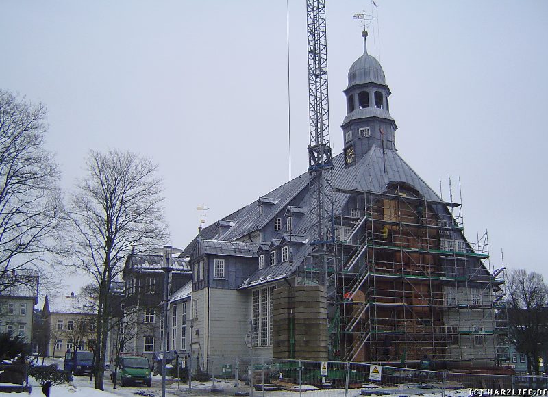Die Clausthaler Marktkirche ohne Glockenturm im November 2007