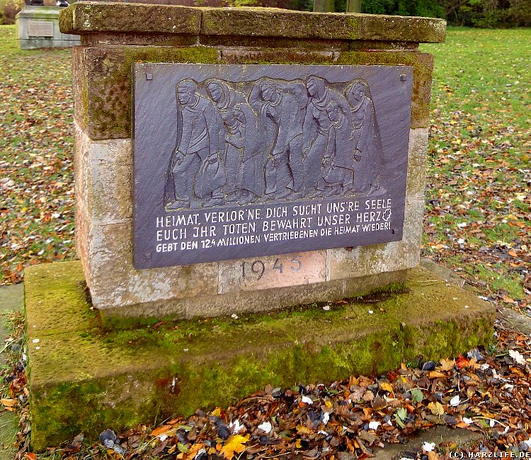 Gedenkstein für die nach Kriegsende aus ihrer Heimat vertriebenen Deutschen