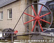 hydraulische Anlage vor der Uni