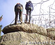 Die Schnarcherklippen sind beliebte Kletterfelsen