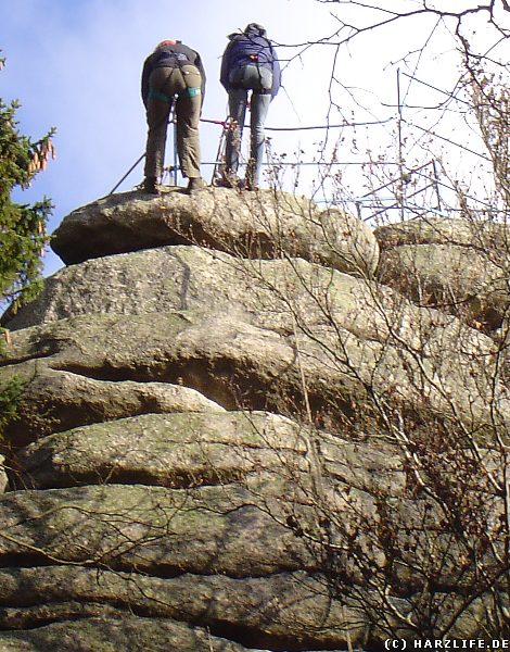 Die Schnarcherklippen sind beliebte Kletterfelsen