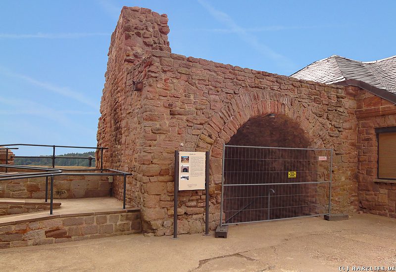 Burgruine Kyffhausen - Das Burgtor Erfurter Tor