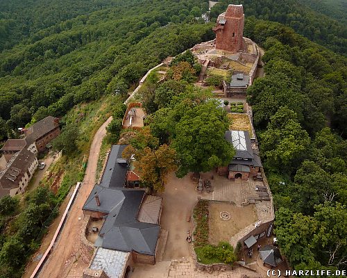 Blick auf die Oberburg der Reichsburg Kyffhausen