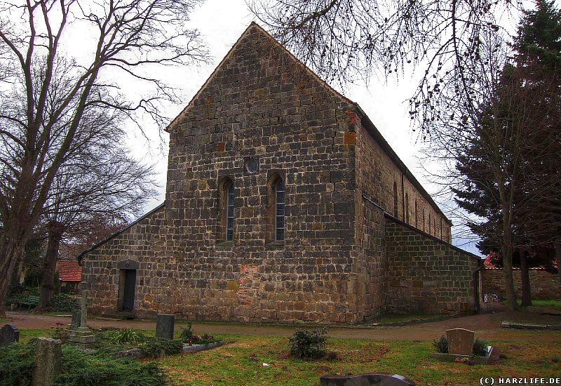 Westseite der St.-Wiperti-Kirche in Quedlinburg