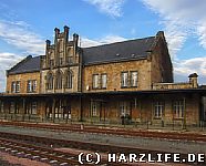 Der Bahnhof in Quedlinburg