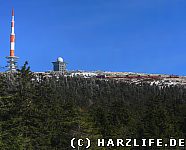 Der Brocken mit der Brockenbahn