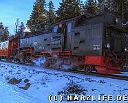 Die Brockenbahn auf der Rückfahrt