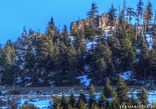 Der Königsberg und die Hirschhörner-Klippen im Harz