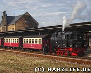 Selketalbahn im Bahnhof Quedlinburg