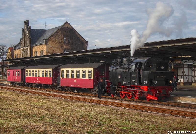 Quedlinburg - Ankunft der Selketalbahn in