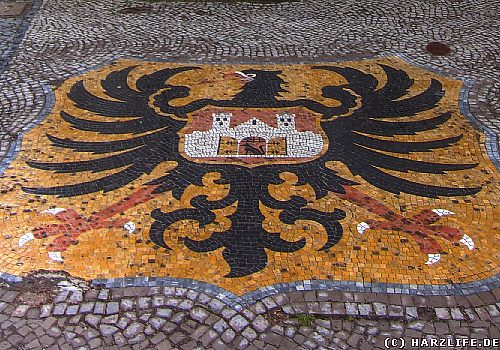 Stadtwappen mit Hund Quedel