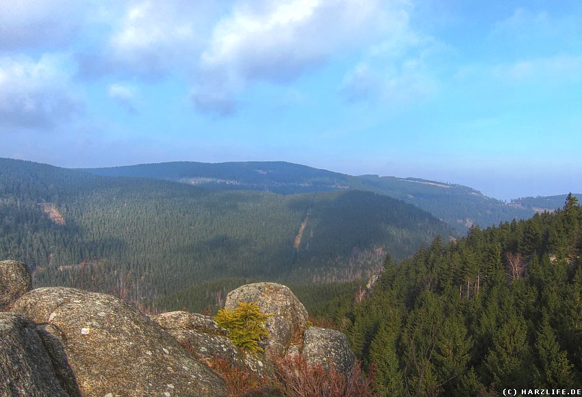 Aussicht auf den nördlichen Teil des Okertals