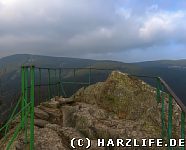 Feigenbaumkanzel mit Blick auf das Okertal