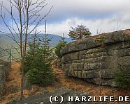 Felsen mit Wollsackverwitterung