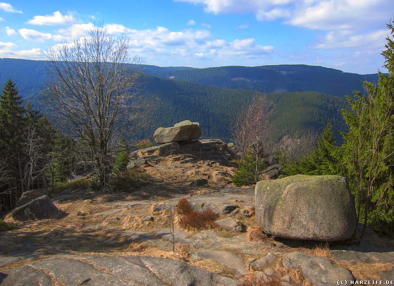 Felsen im zentralen Bereich der Kästeklippen