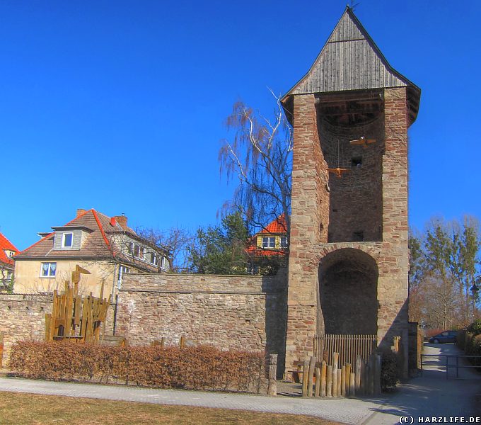 Bilder von der Stadtmauer in Wernigerode - Der Vorwerkturm