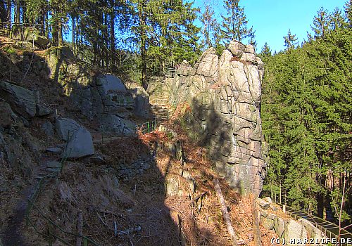 Die Adlerklippe im Okertal