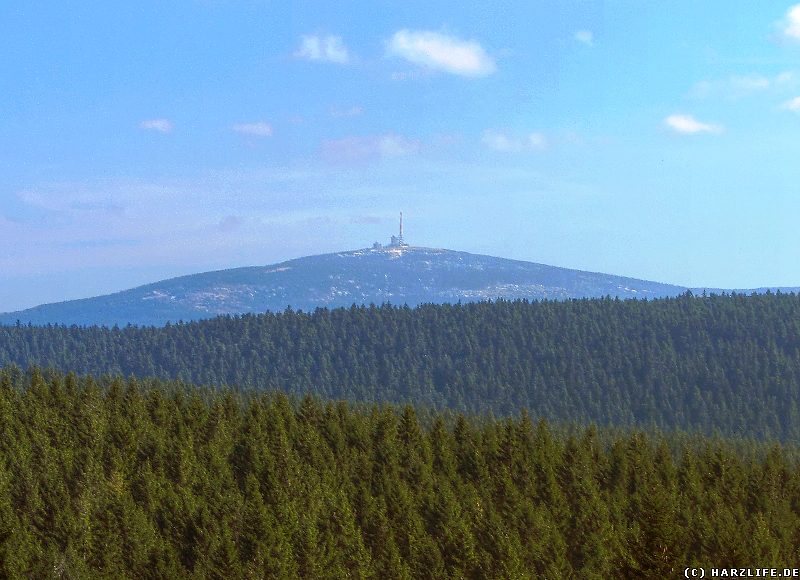 Blick vom Kästehaus zum Brocken