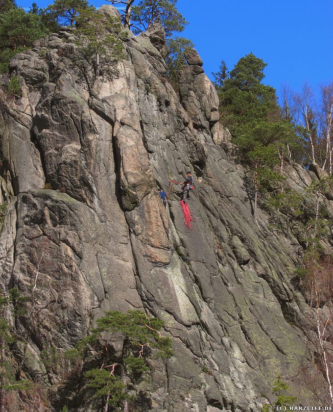 Bergsteiger in der Marienwand