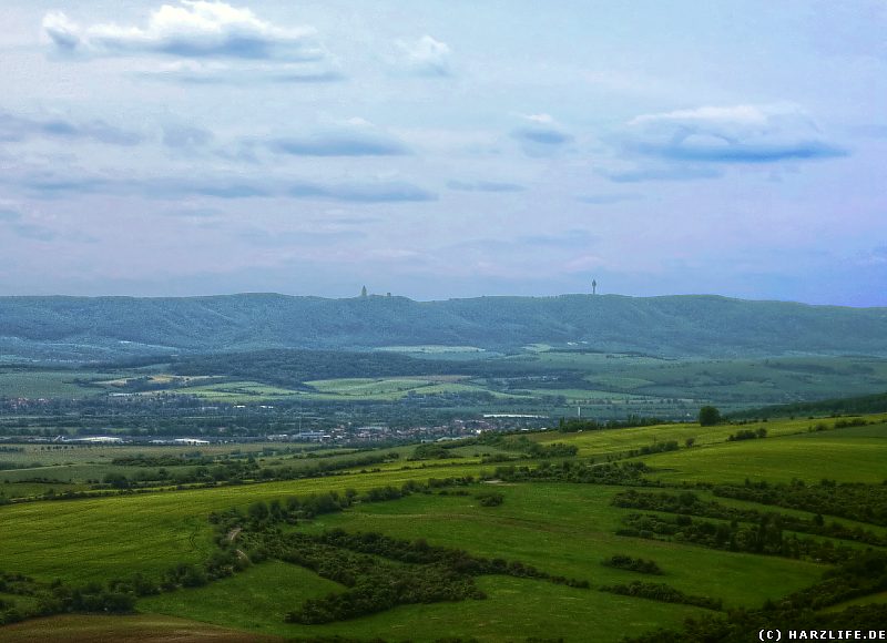 Aussicht von der Hohen Linde auf den Kyffhäuser