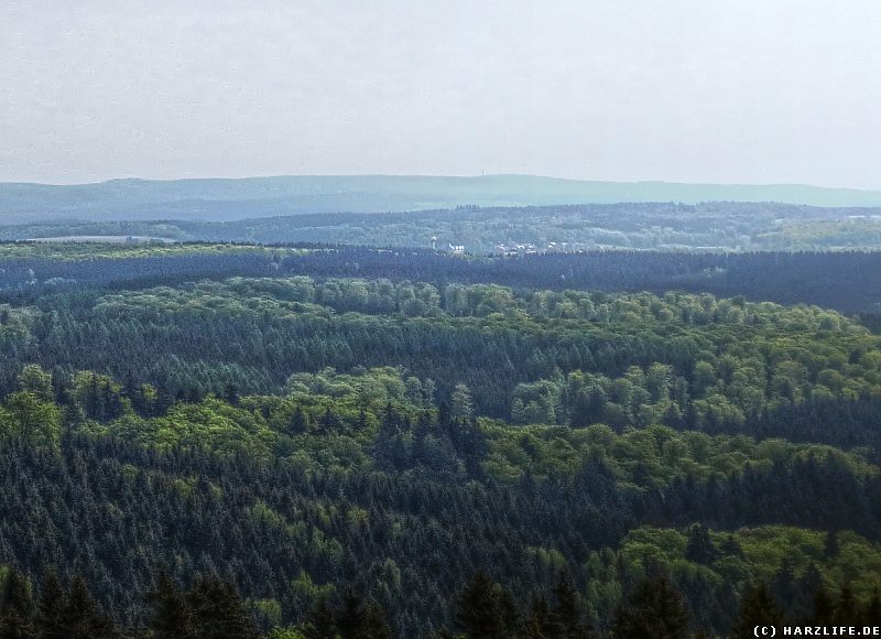 Blick vom Carlshaus-Turm auf Stiege