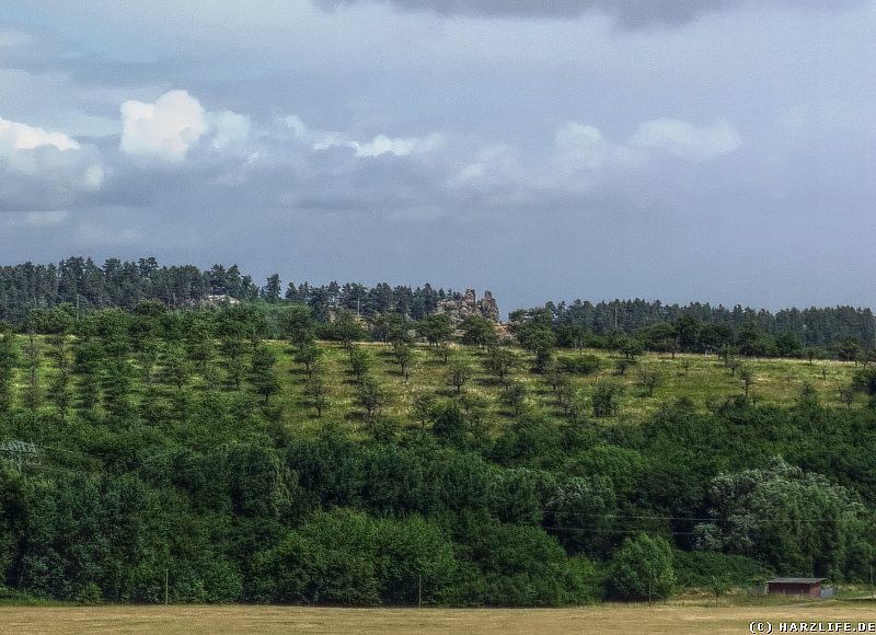 Aussicht vom Rande des Harzgebirges auf die Teufelsmauer