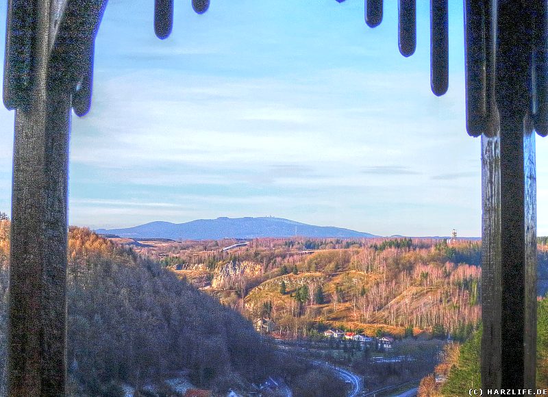 Aussicht vom Hohen Kleef zum Brocken