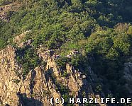 Aussicht von der La Viereshöhe zur Rosstrappe