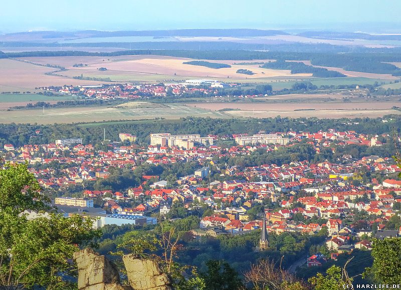 Ausblick von der La Viershöhe auf Thale