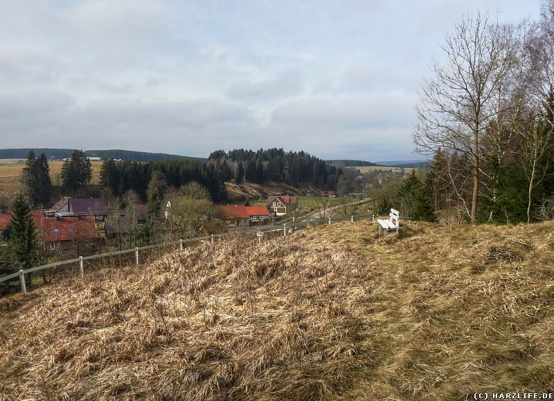 Blick von der Ackertklippe auf Königshütte