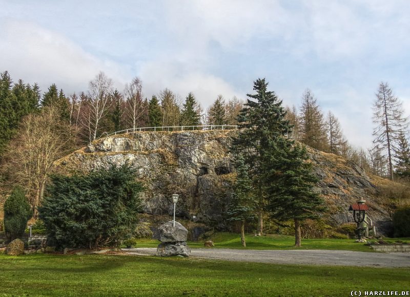 Blick zur Ackertklippe in Königshütte